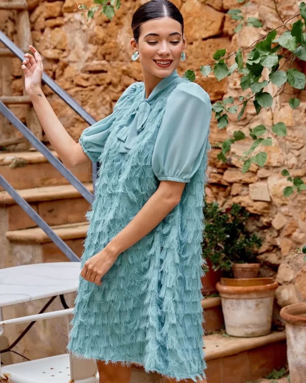 FERIA>Polin et moi Vestido Lazada Flecos Moni