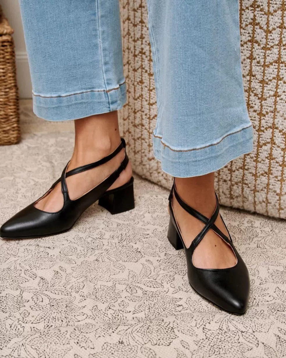 ZAPATOS DE TACÓN | FERIA>Polin et moi Zapato Destalonado Iria negro