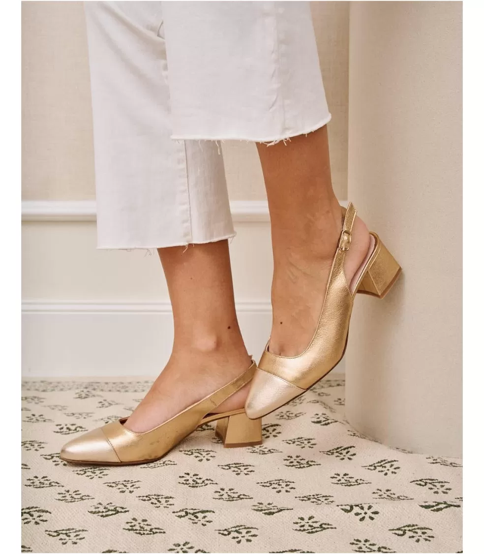 ZAPATOS DE TACÓN>Polin et moi Zapato Tacón Orellana Oro